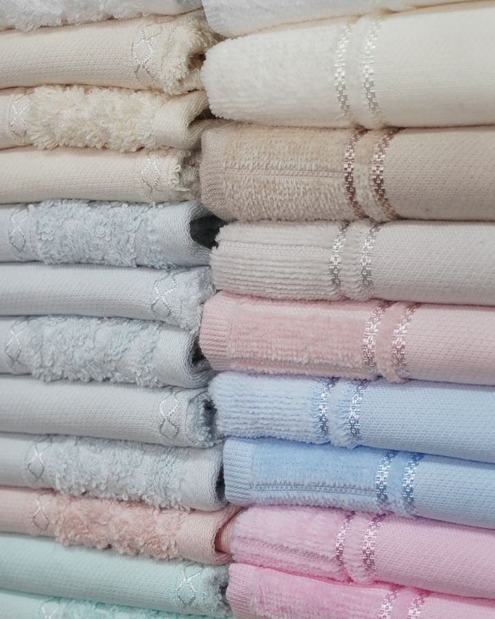 Toalhas em tons pastel – Sacaria Thomaz
